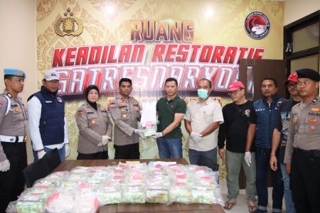Polres Sumenep Serahkan 35 Kg Sabu Has