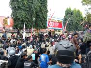 Massa Aksi Reformasi Polri di Purbalingga, Berakhik ricuh.