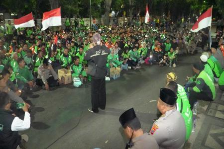 Driver Ojol Gelar Aksi Damai d