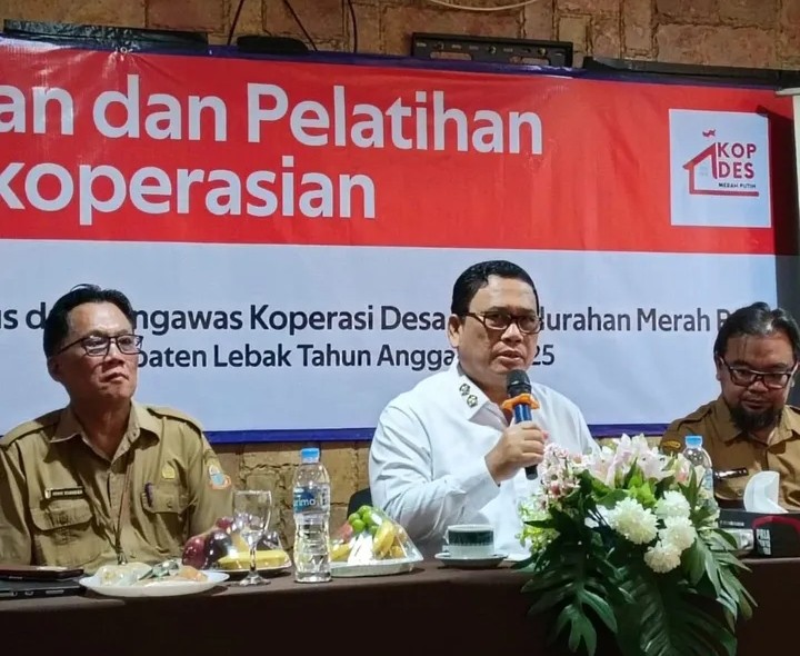 Plt Kepala Dinas Koperasi dan UKM Dampingi Wabup Lebak Buka Pelatihan Perkoperasian