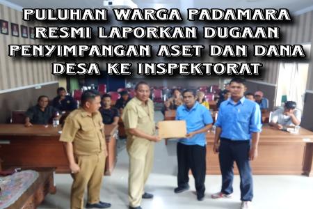 PULUHAN WARGA DESA PADAMARA LAPOR 