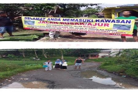 JALAN PASIR KOBAT RUSAK BERTAHUN-T