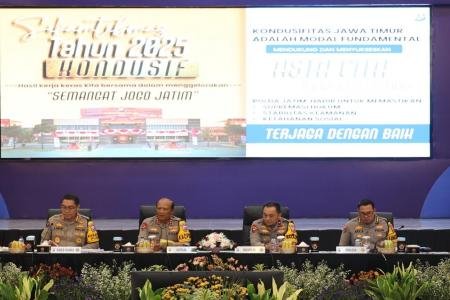 Kapolda Jatim  Situasi Kamtibmas 2025 