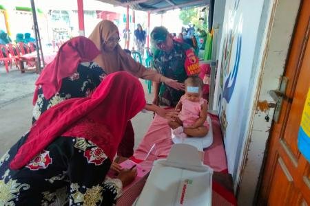 Babinsa Tlogo Bersama Kader Dan Bidan 