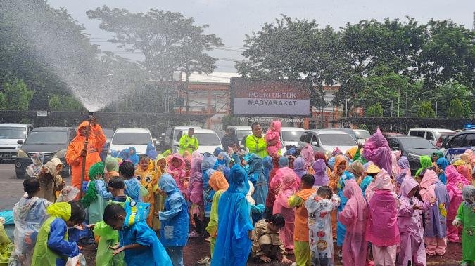 Satlantas Polres Pasuruan Gelar Polsanak, Ajarkan Anak Tertib Lalu Lintas Sejak Dini