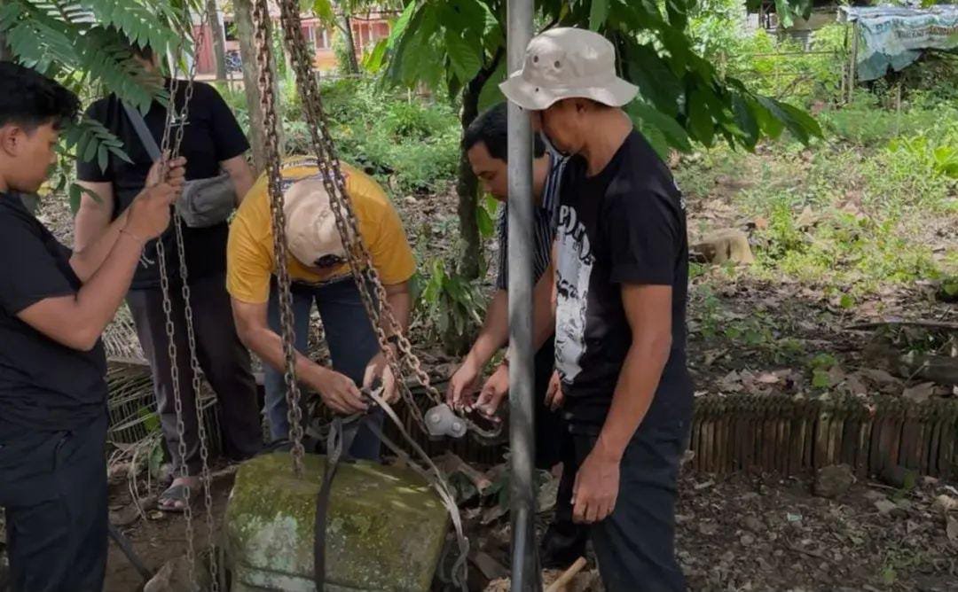 Tiga Benda Bersejarah Dievakuasi dari Permukiman Warga di Kelurahan Kelutan Trenggalek
