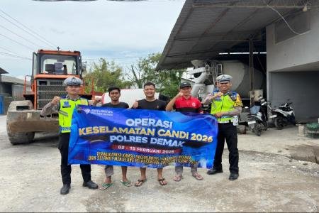 Satlantas Polres Demak Laksanakan Sosialisasi Operasi Keselamatan Cand