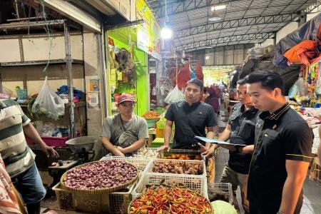 Jelang Ramadhan Satgas Pangan Polres Gresik Sidak Pasar