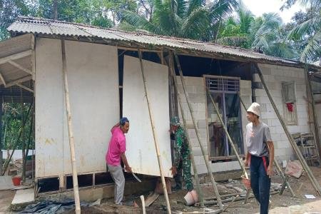 TMMD Bangun Dua Unit Rumah Tidak Layak