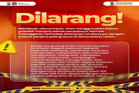 POLRES TULUNGAGUNG INGATKAN SANKSI