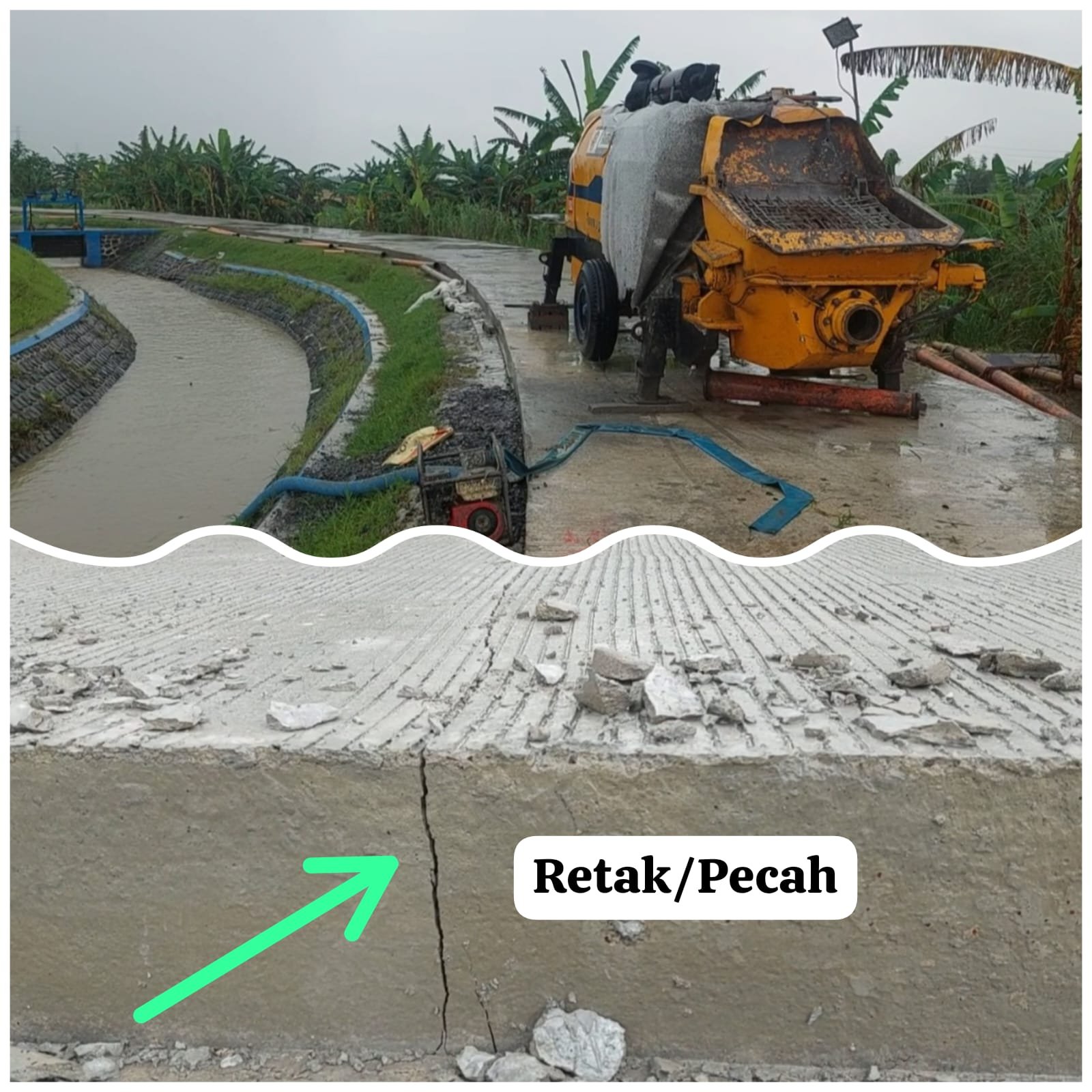 PT JET Diduga Membangun Jalan Asal Jadi dan Sengaja Papan Nama Informasi Tidak Terpasang 