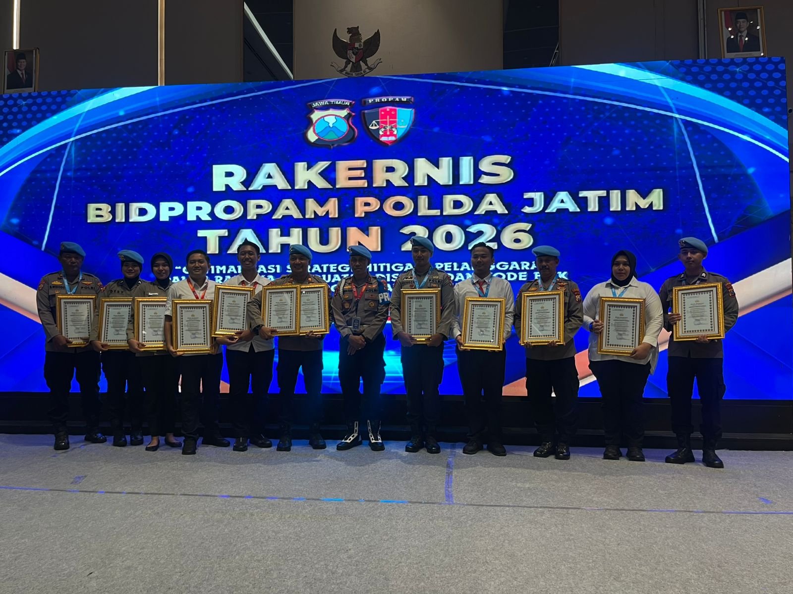 Polres Sumenep Raih Penghargaan Polres Teraktif pada Rakernis Bidpropam Polda Jatim 2026
