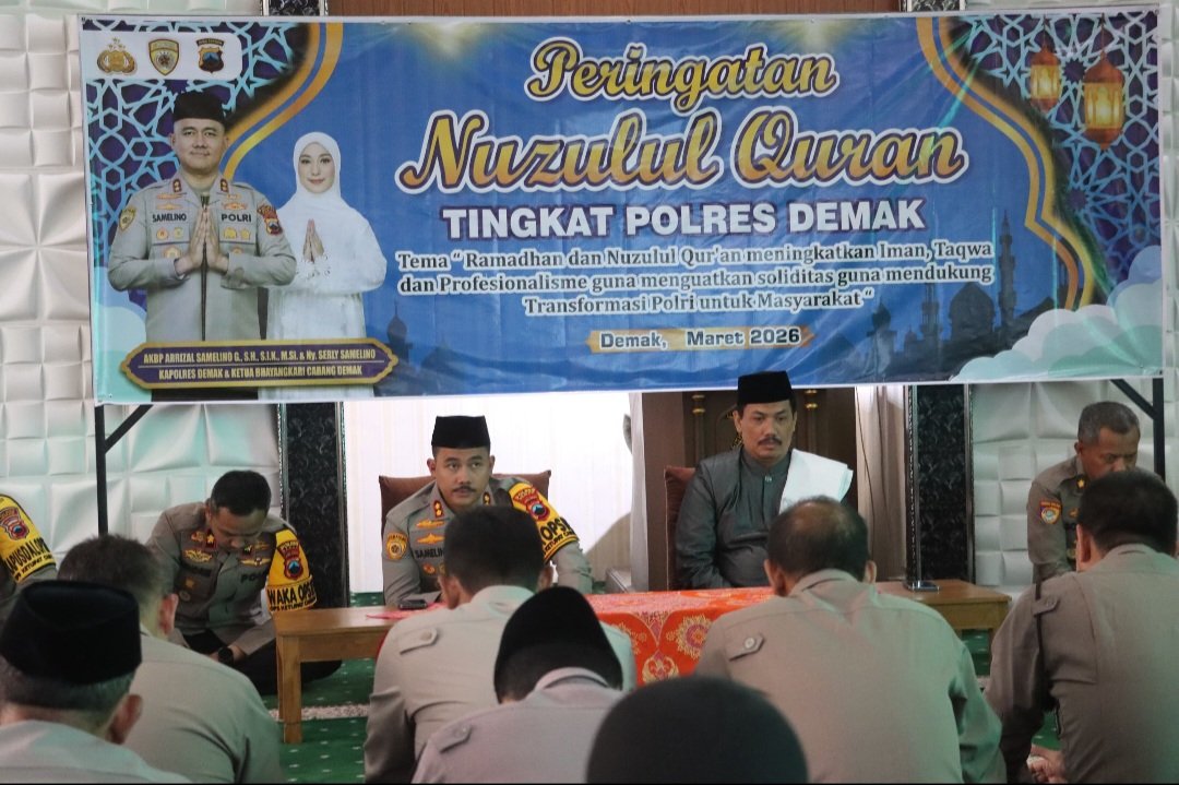 Polres Demak Peringati Nuzulul Quran, 1.200 Paket Zakat Fitrah Disalurkan