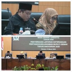 DPRD Demak Gelar Paripurna Ke-7 dan Ke-8, Penyerahan LKPJ 2025 Perkuat Akuntabilitas dan Responsivit