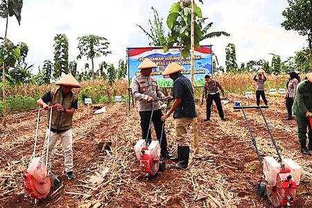 Polres Kendal Tanam Jagung Serentak di