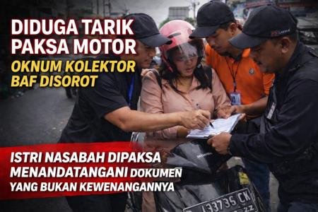 Diduga Tarik Paksa Motor di Ja
