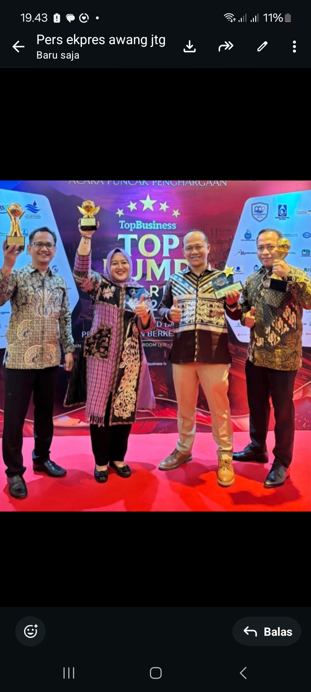 PT BPR BKK Purwodadi (Perseroda) Raih Sejumlah Penghargaan Dalam Penganugerahan TOP BUMD Awards 2026