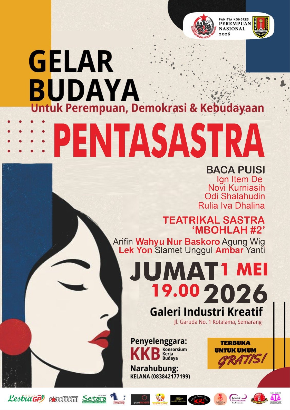 Jangan Sampai Ketinggalan! Panggung PENTASASTRA di Semarang Satukan Suara Perempuan, Demokrasi, dan 