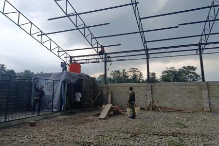 Pembangunan KDMP Desa Gunung Karang Dikebut