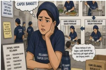 Relawan Dapur SPPG kadudamas Keluhkan 