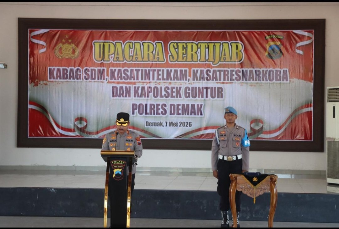 Polres Demak Rotasi Sejumlah Jabatan Strategis Kapolres Tekankan Adaptasi dan Sinergitas