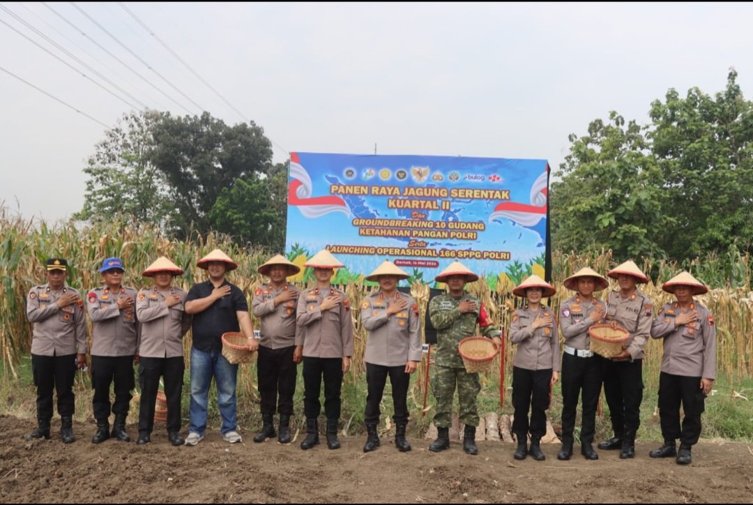 Dari Sawah Tlogorejo Polres Demak Perkuat Komitmen Dukung Ketahanan Pangan