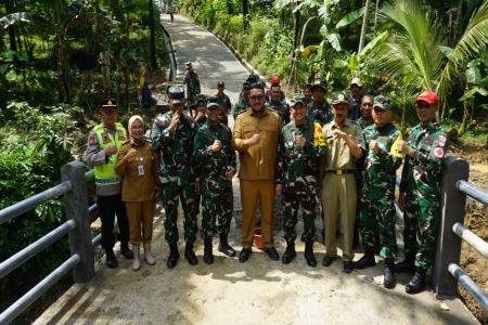 Sinergi TNI dan Pemkab Purbalingga Perkuat Infrastruktur Lewat TMMD Re