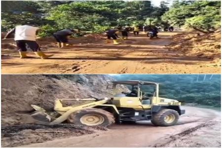 LONGSOR SUSULAN TERJADI DI JALUR G
