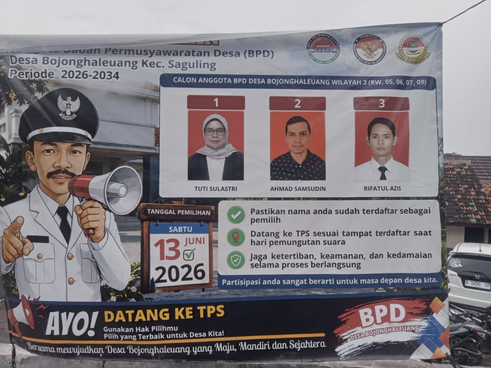 9 Calon Berebut Kursi BPD Desa Bojong Haleuang, Warga Antusias Ikuti Tahapan Pemilihan
