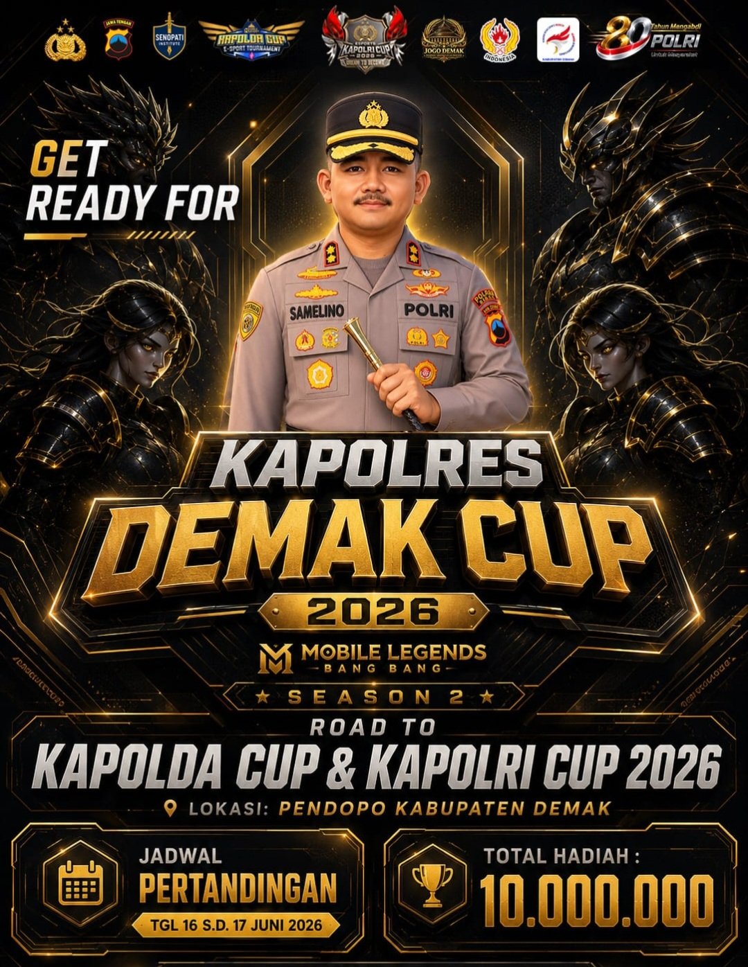 Pendopo Demak Jadi Arena Pertarungan Atlet E-Sport pada Kapolres Demak Cup 2026