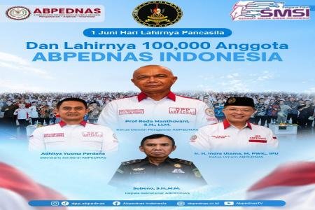 ABPEDNAS Cetak Sejarah Raih 100 Ribu Anggota Bertepatan Hari Lahir Pan
