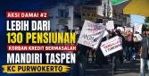 Aksi Damai ke-2 di Purwokerto, Korban Kredit Bermasalah Mandiri Taspen Tuntut Pembatalan Kredit dan 