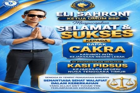H Eli Sahroni  Ucapkan Selamat Kepada 