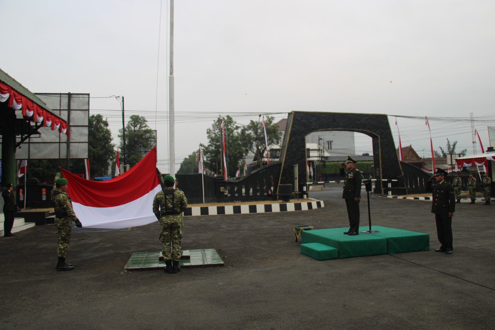Kodim 0702-Purbalingga Gelar Upacara Peringati HUT ke-81 Kemerdekaan RI