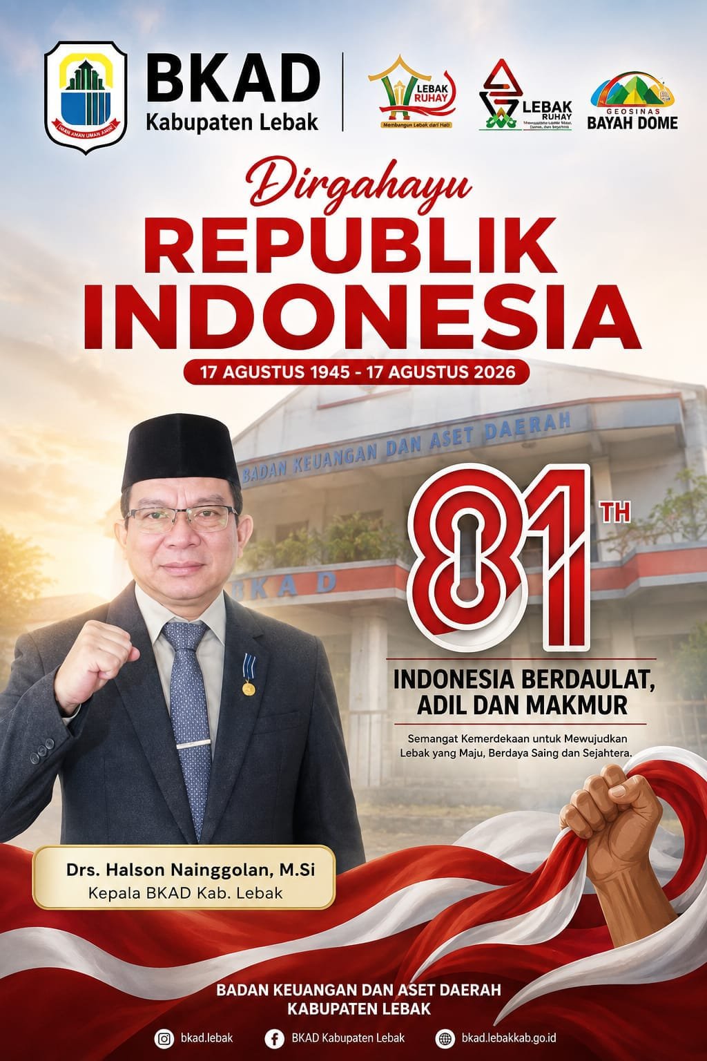 BKAD Kabupaten Lebak Semarakkan HUT RI ke-81, Teguhkan Semangat Kemerdekaan dan Pengabdian