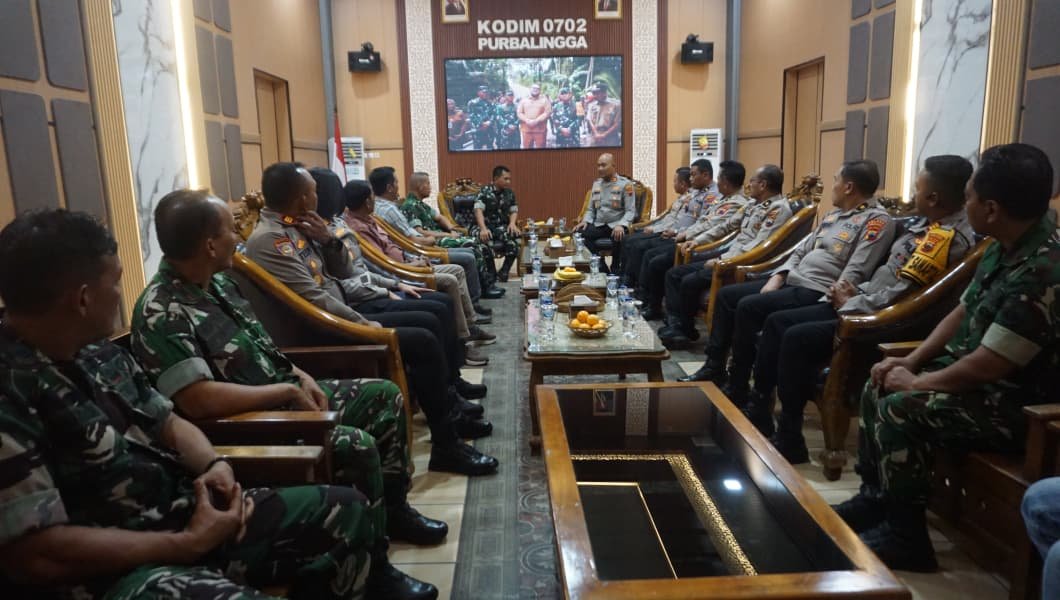 Kodim 0702-Purbalingga Terima Kunjungan Polres Purbalingga, Perkuat Sinergi untuk Menjaga Stabilitas