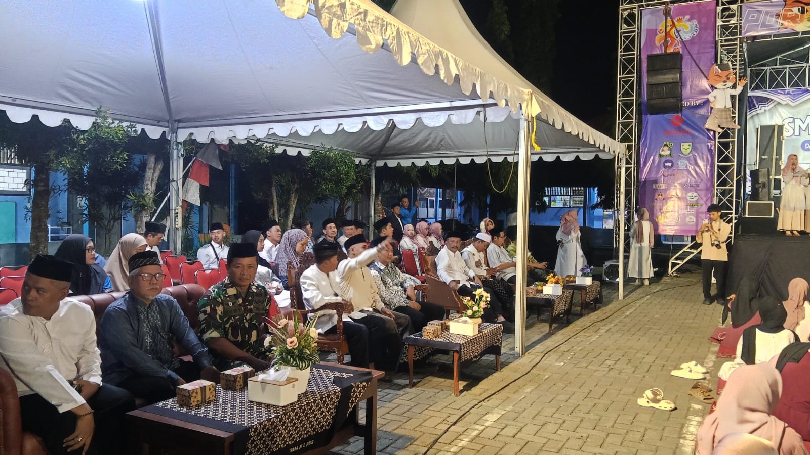  Babinsa Koramil 01-Purbalingga Hadiri Pengajian Dalam Rangka HUT SMAN 2 Purbalingga dan Maulid Nabi