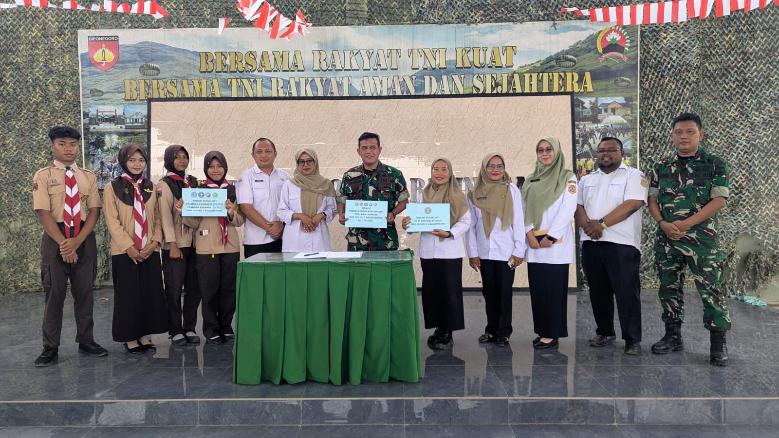 Kodim 0702-Purbalingga Galang Bantuan Untuk Korban Bencana Alam NTT
