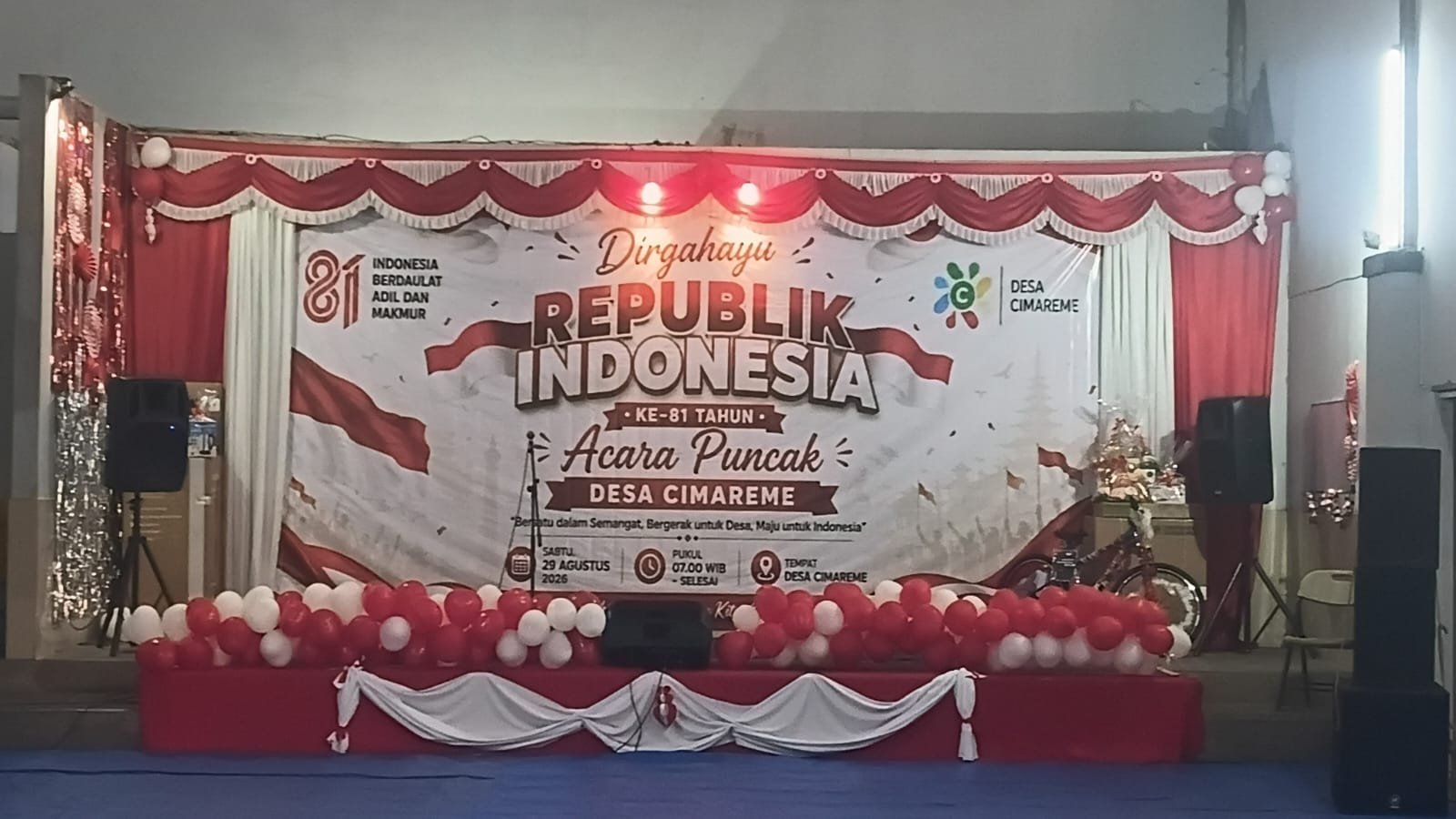 Rangkaian Peringatan HUT RI ke-81, Desa Cimareme Gelar Gerak Jalan Santai Meriah & Penuh Semangat   
