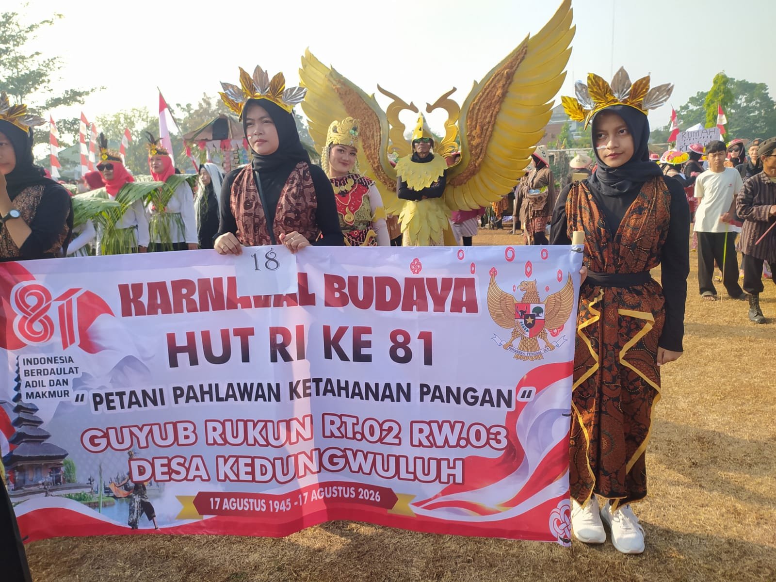 Semarak HUT ke-81 RI, Desa Kedungwuluh Gelar Pawai Budaya Diikuti 23 RT Berlangsung Meriah 