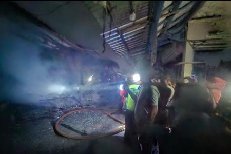 Polisi Amankan Lokasi Kebakara
