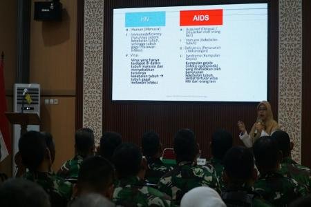 Cegah HIVAIDS dan Penyakit Menular Seksual Kodim 0702Purbalingga Perku