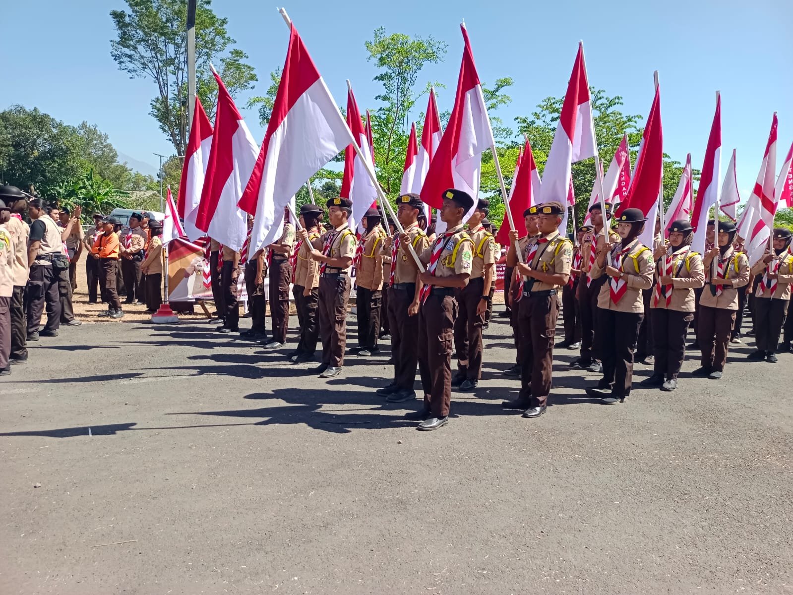  Kwarcab Pramuka Purbalingga Terima Estafet Tunas Kelapa, Kobarkan Semangat Nasionalisme