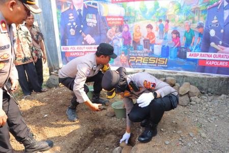 Atasi Kendala Air Polres Kendal Bangun Instalasi Sumur Bor di Sirowo K