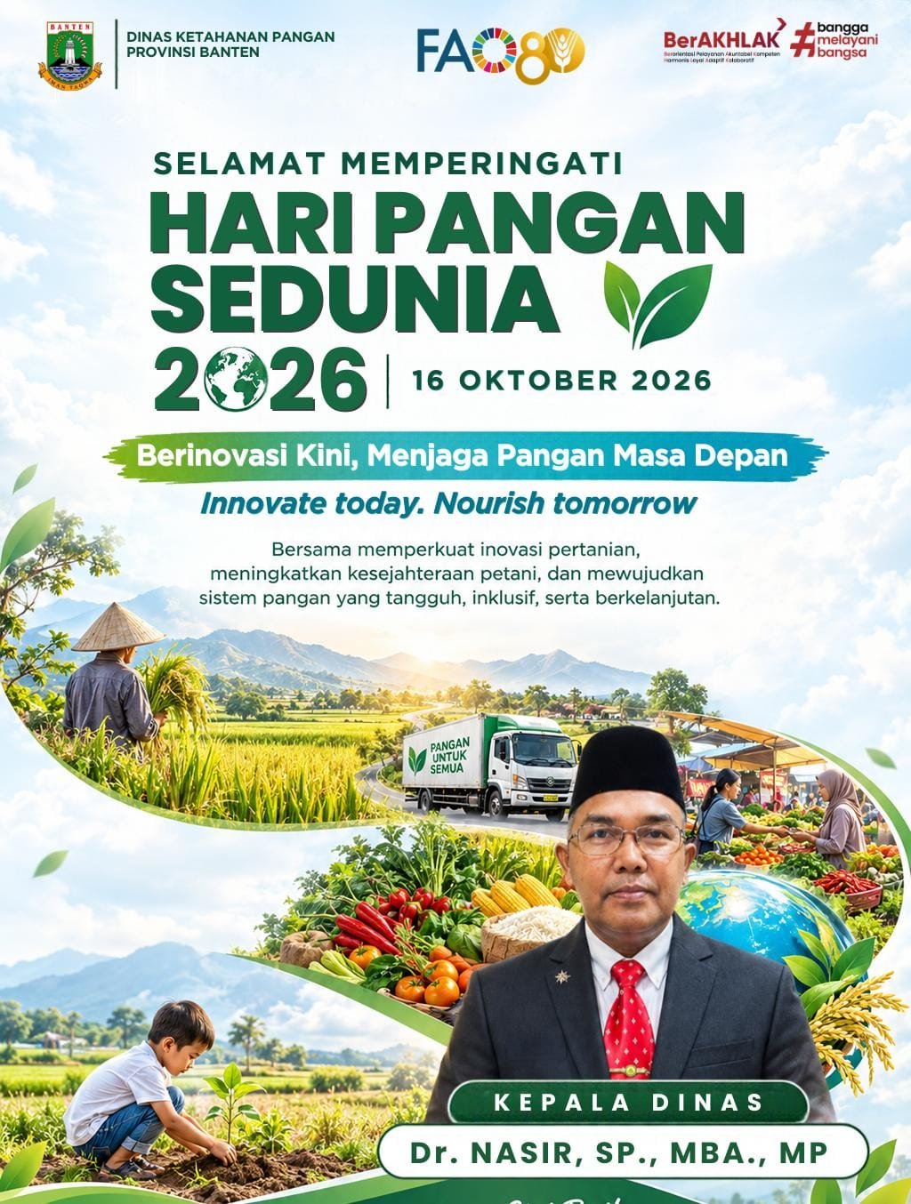 Hari Pangan Sedunia 2026, Kadis Ketahanan Pangan Banten Tekankan Inovasi untuk Masa Depan