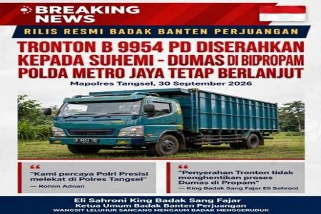 Tronton B 9954 PD Dikembalikan ke Pemilik King Badak Dumas di Bid Prop