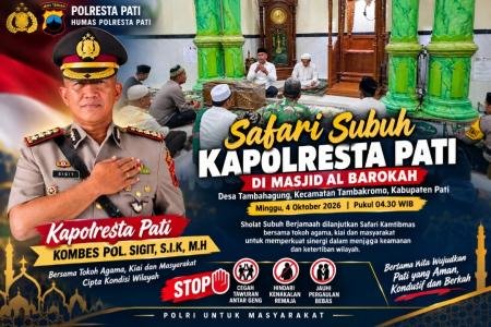 Kapolresta Pati Seruan Keras Stop Kena