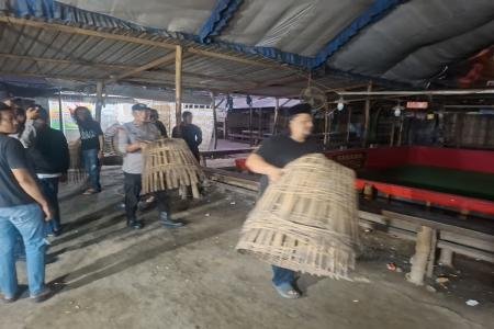 POLRES TULUNGAGUNG BONGKAR LOKASI 