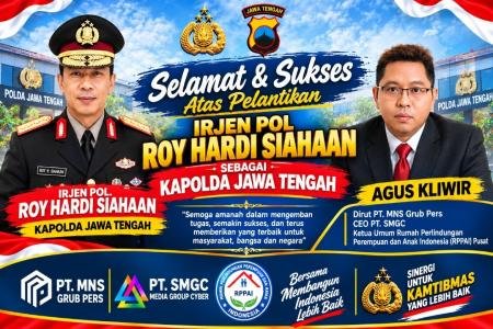Irjen Roy Hardi Siahaan Menjabat Kapolda Jateng Agus Kliwir Dorong Sin