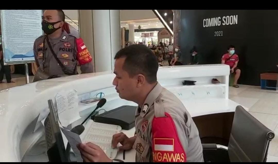 Polres Tangerang Kabupaten, Sosialisasikan Protokol Kesehatan di Mall Ciputra Tangerang